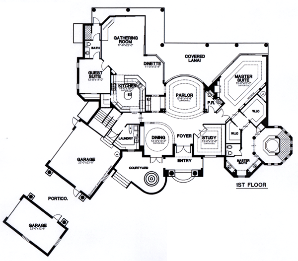 House Plan 58907 Level One