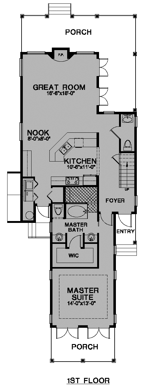 House Plan 58946 Level One