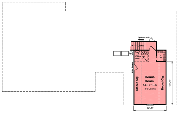House Plan 59014 Level Two