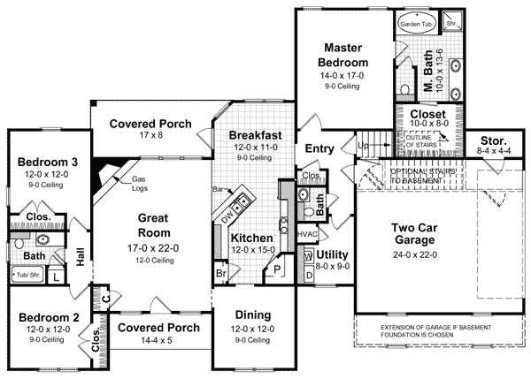 House Plan 59031 Level One
