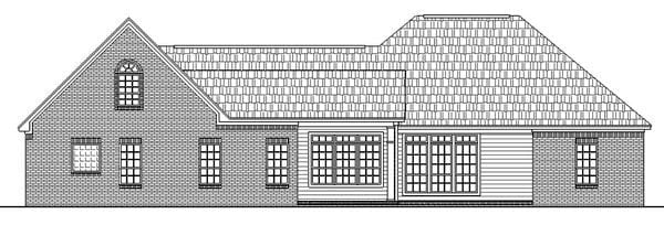House Plan 59033 Rear Elevation