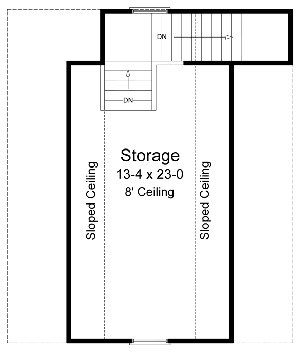 Garage Plan 59076 - 2 Car Garage Level Two