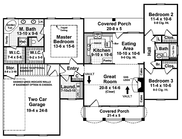 House Plan 59080 Level One