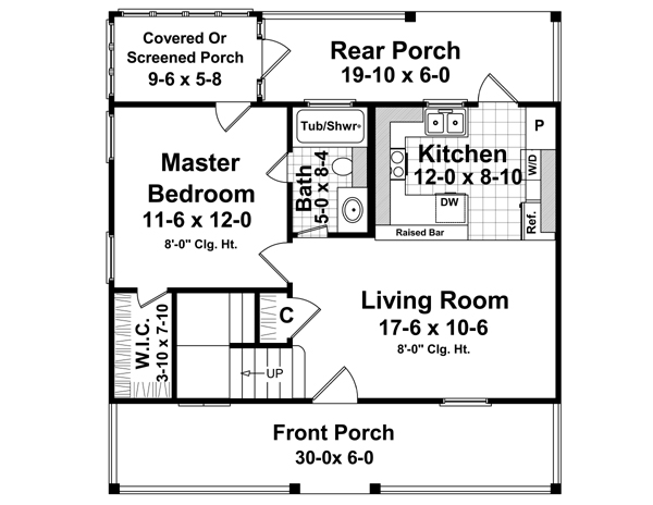 House Plan 59120 Level One