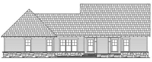 House Plan 59149 Rear Elevation