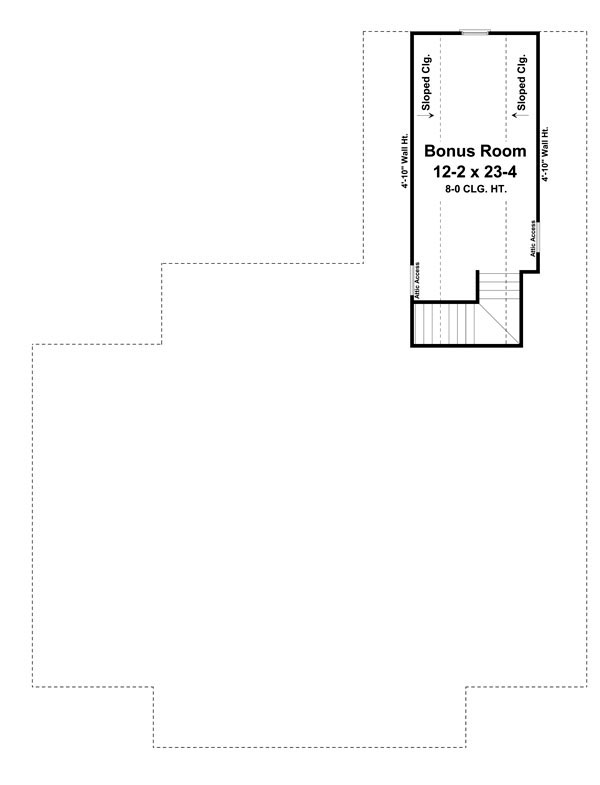 House Plan 59155 Level Two