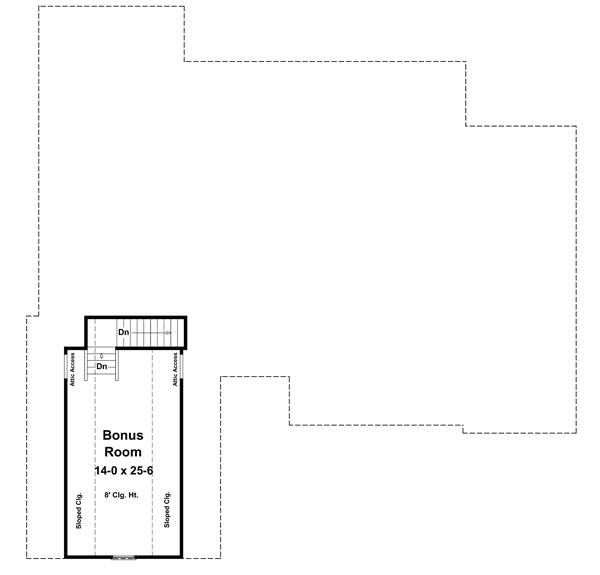 House Plan 59171 Level Two