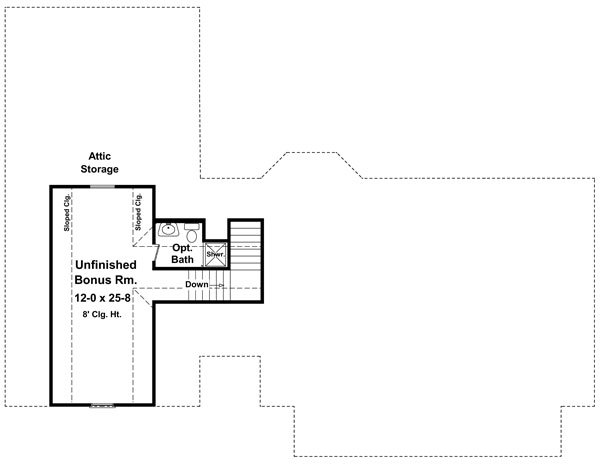 House Plan 59179 Level Two