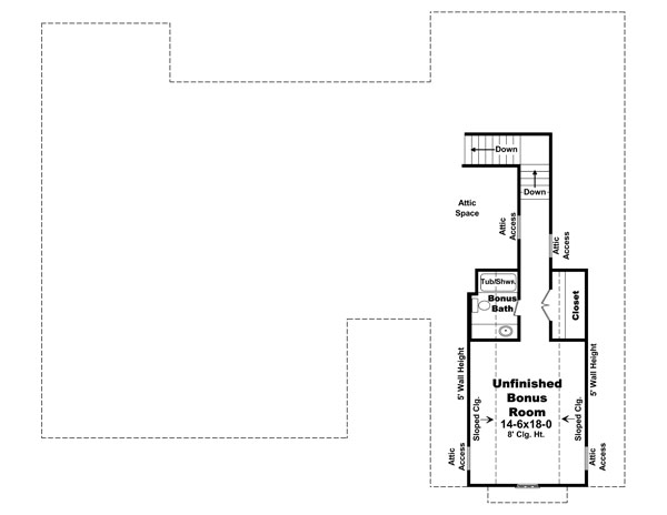 House Plan 59198 Level Two