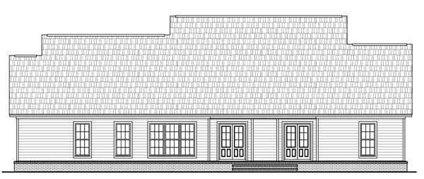 House Plan 59202 Rear Elevation