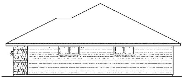 Bungalow, Florida, Ranch Plan with 2657 Sq. Ft., 3 Bedrooms, 3 Bathrooms, 4 Car Garage Picture 2
