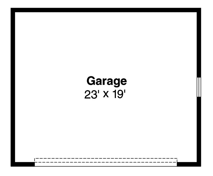 Craftsman, Ranch, Traditional 2 Car Garage Plan 59448 Level One