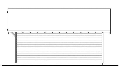 Garage Plan 59448 - 2 Car Garage Rear Elevation