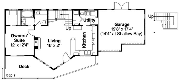 House Plan 59495 Level One