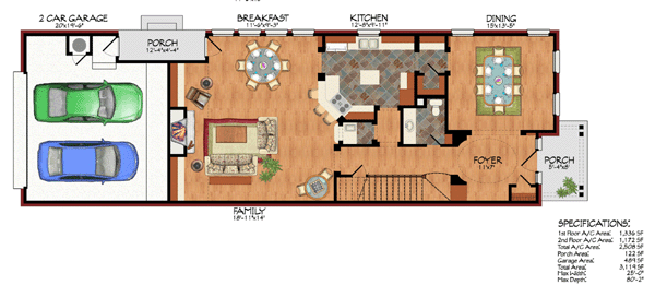 House Plan 59500 Level One