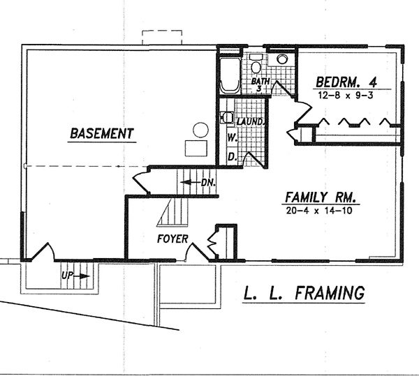 House Plan 59629 Lower Level