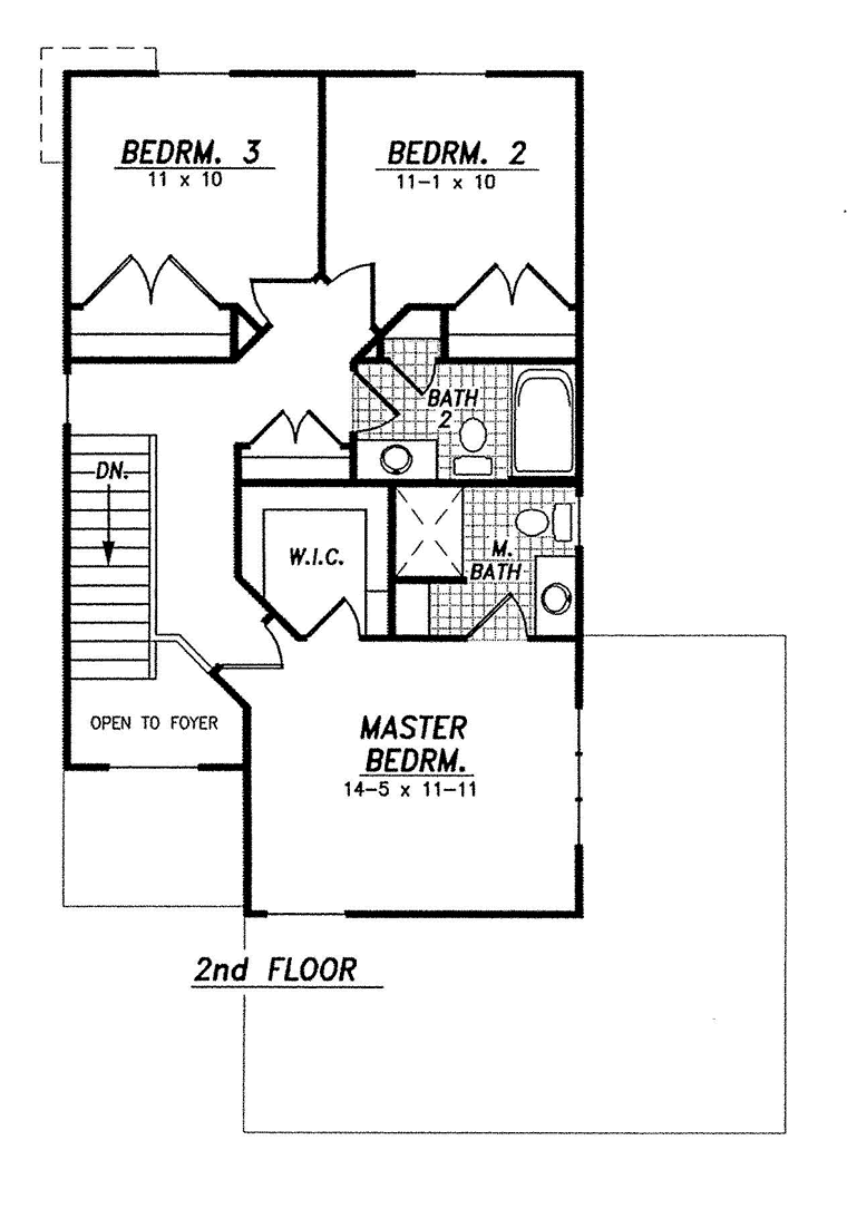 House Plan 59675 Level Two