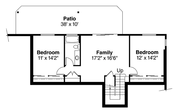 House Plan 59706 Lower Level