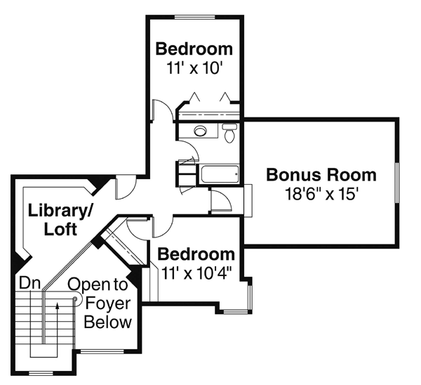 House Plan 59708 Level Two