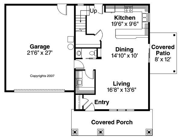 House Plan 59718 Level One