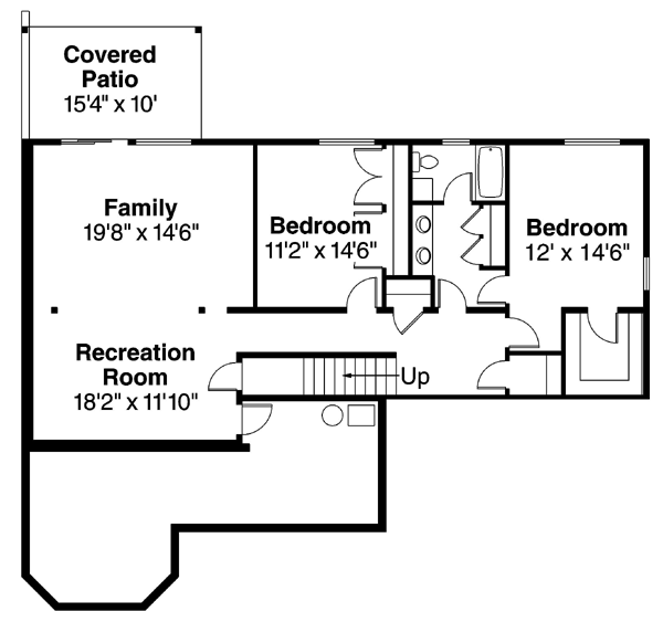 House Plan 59719 Lower Level
