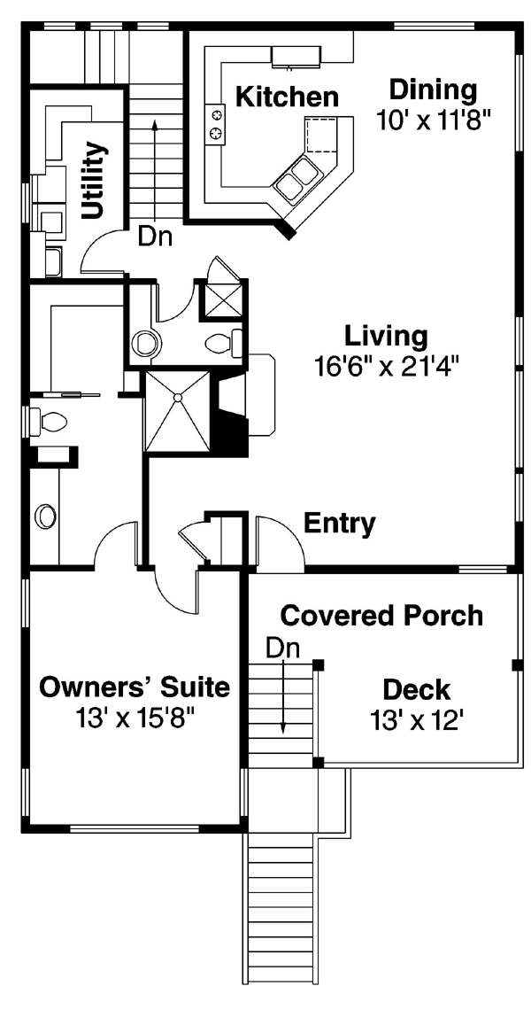 House Plan 59720 Level Two