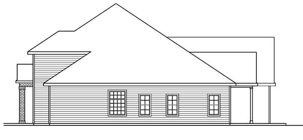 Contemporary, Country, European, Traditional Plan with 3309 Sq. Ft., 3 Bedrooms, 3 Bathrooms, 3 Car Garage Picture 3