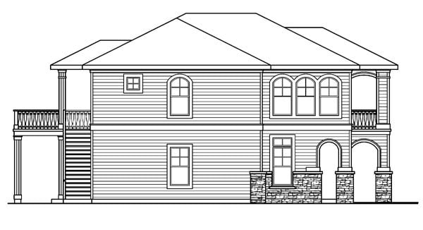 European, Traditional Plan with 2682 Sq. Ft., 3 Bedrooms, 4 Bathrooms, 2 Car Garage Picture 2