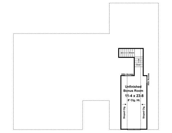 House Plan 59943 Level Two