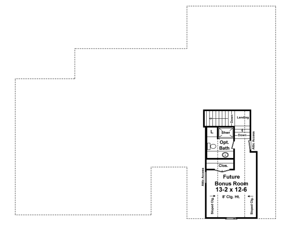 House Plan 59944 Level Two