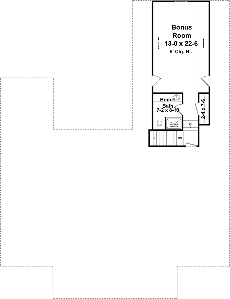 House Plan 59996 Level Two