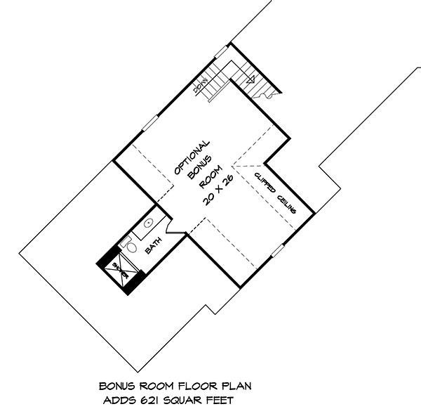 House Plan 60054 Level Two