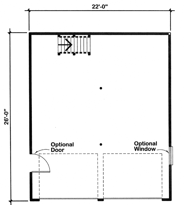 Garage Plan 6007 - 2 Car Garage Level One