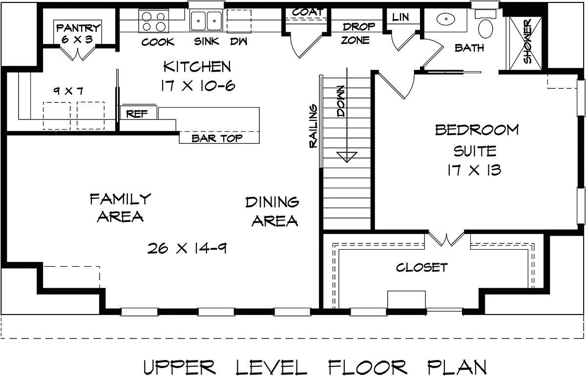 Garage Plan 60081 - 3 Car Garage Apartment Level Two