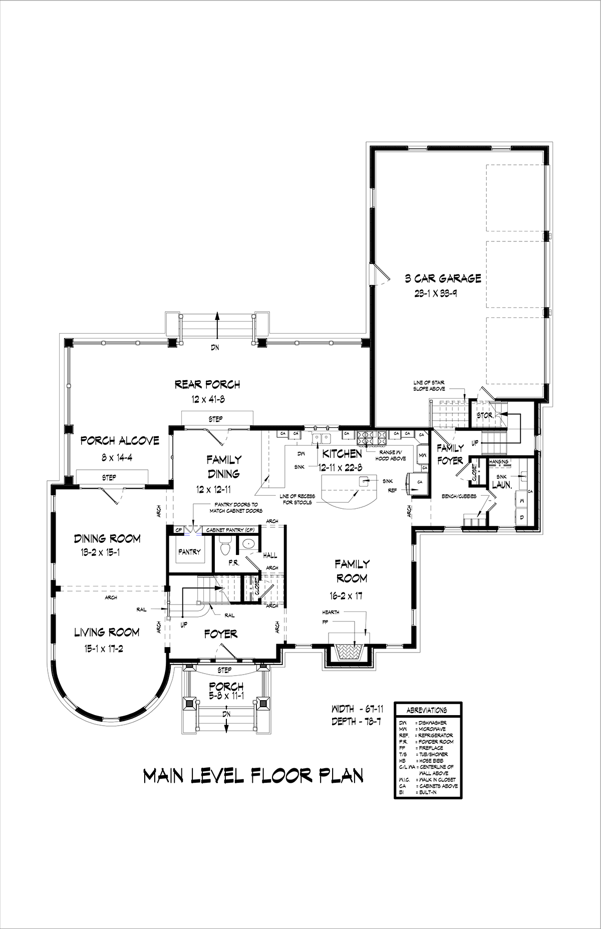 House Plan 60090 Level One