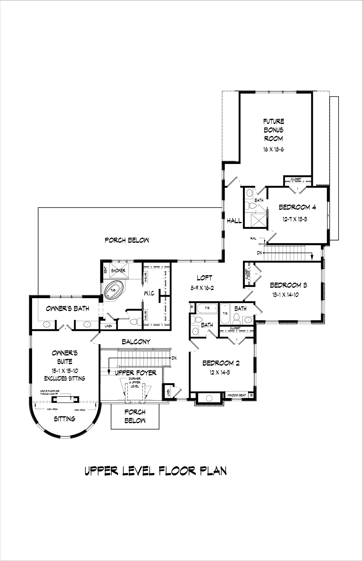 House Plan 60090 Level Two
