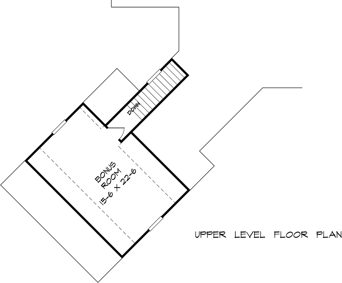 House Plan 60093 Level Two