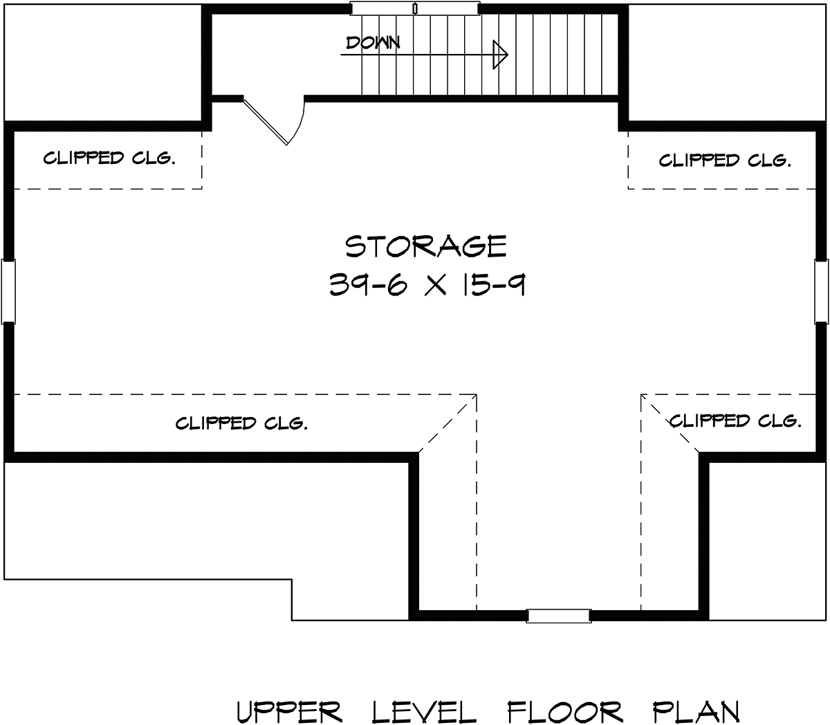 Garage Plan 60095 - 2 Car Garage Level Two