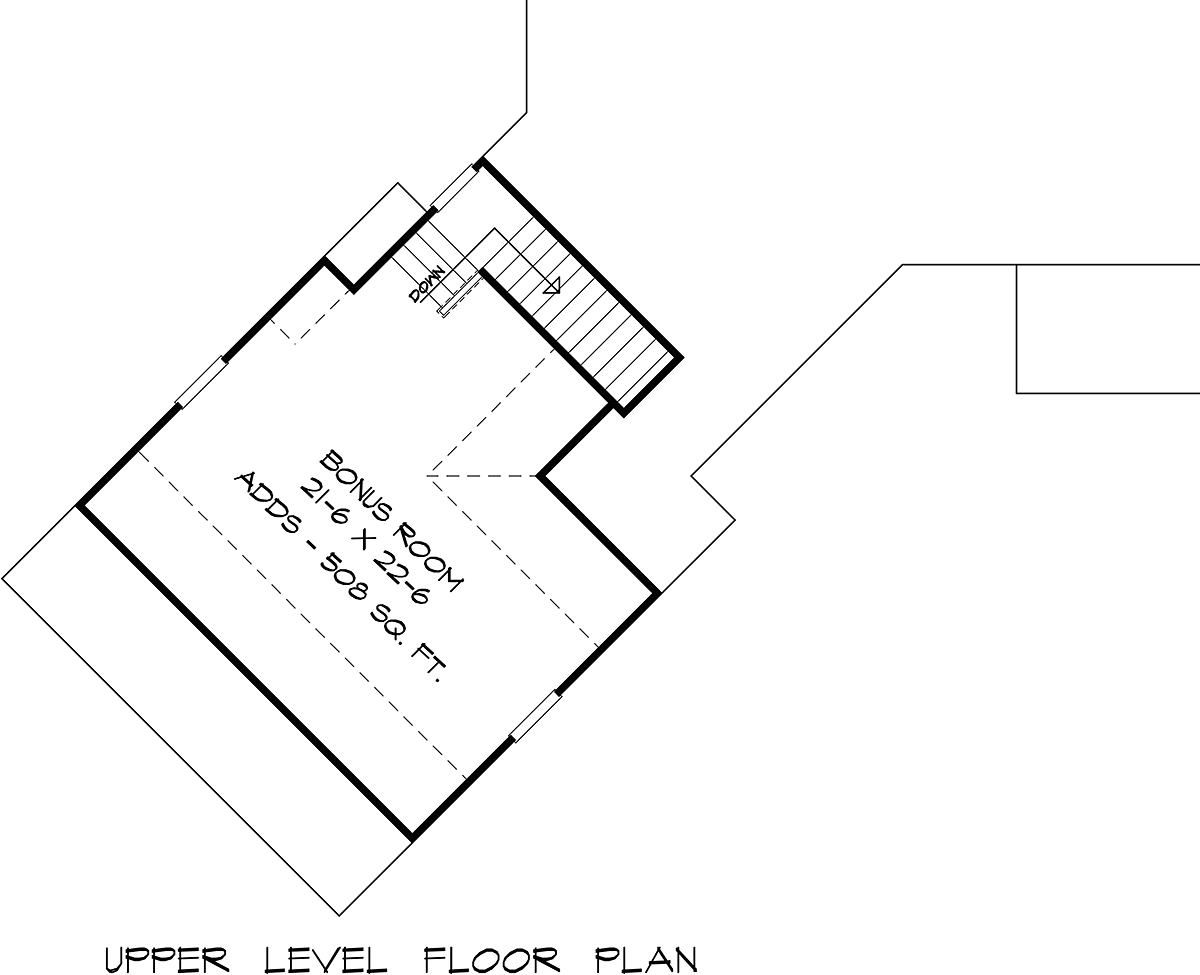 House Plan 60098 Level Two