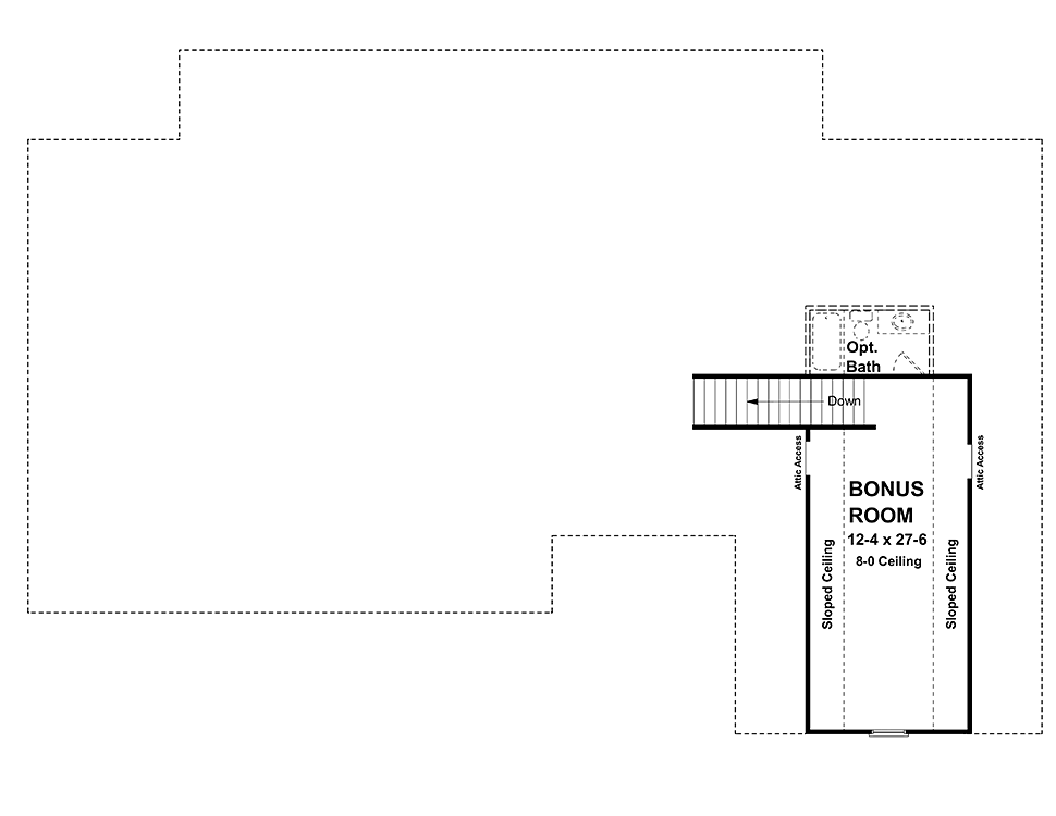 House Plan 60104 Level Two