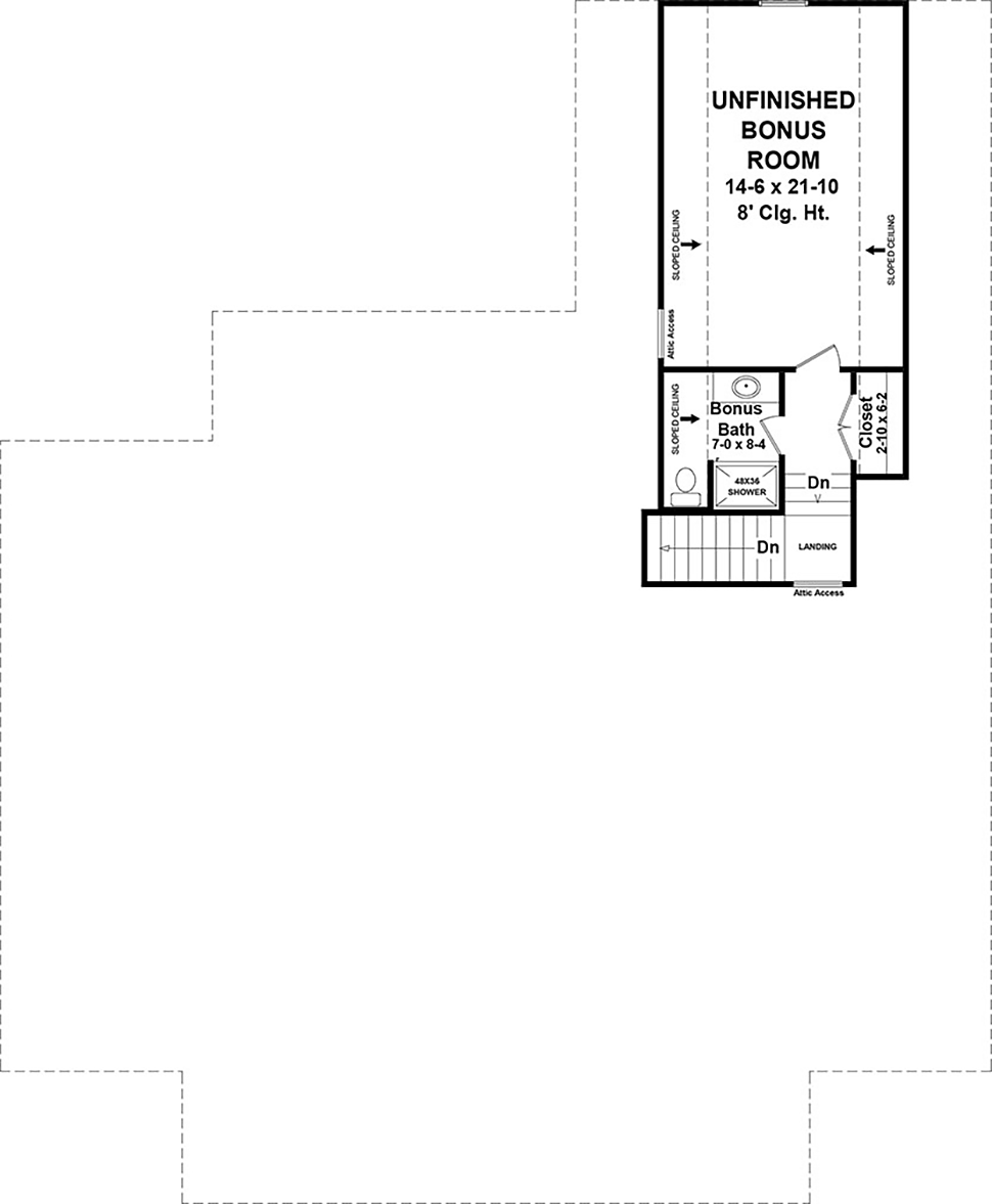House Plan 60109 Level Two