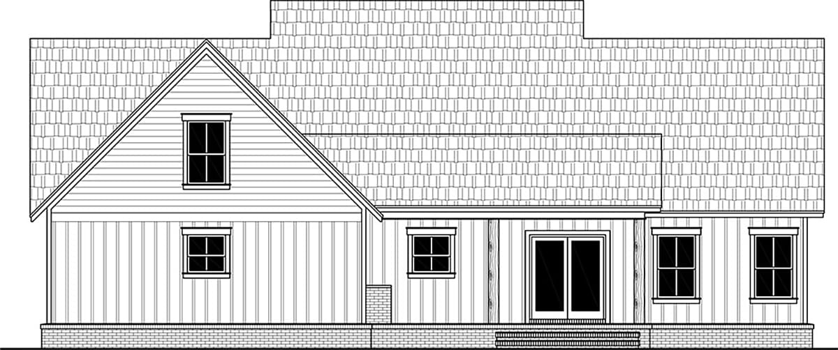 House Plan 60109 Rear Elevation