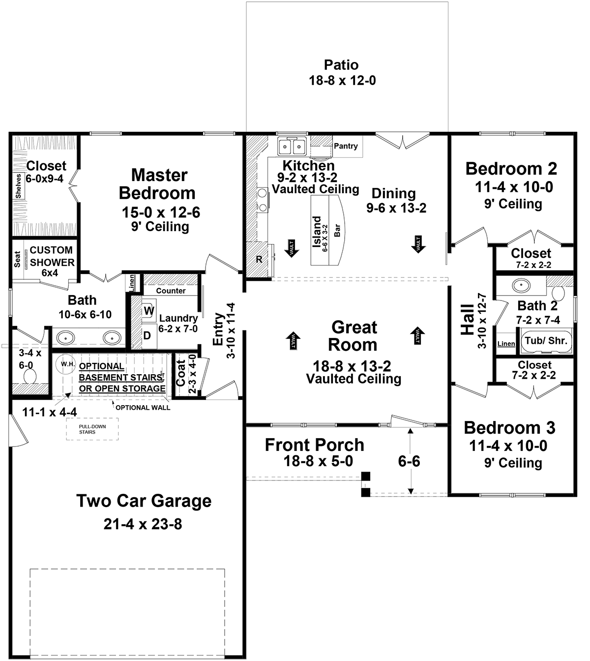 House Plan 60111 Level One