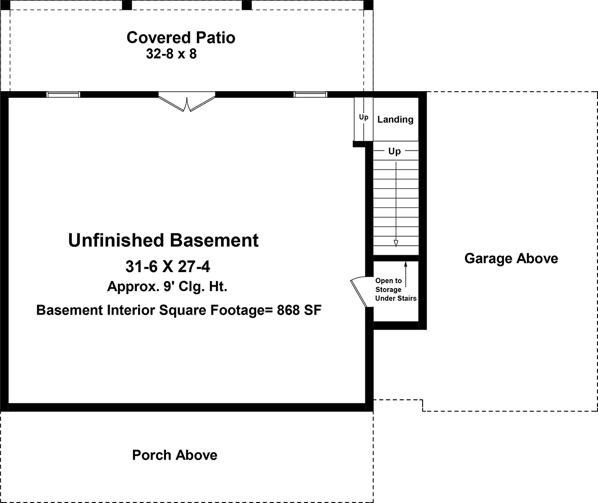 House Plan 60118 Lower Level