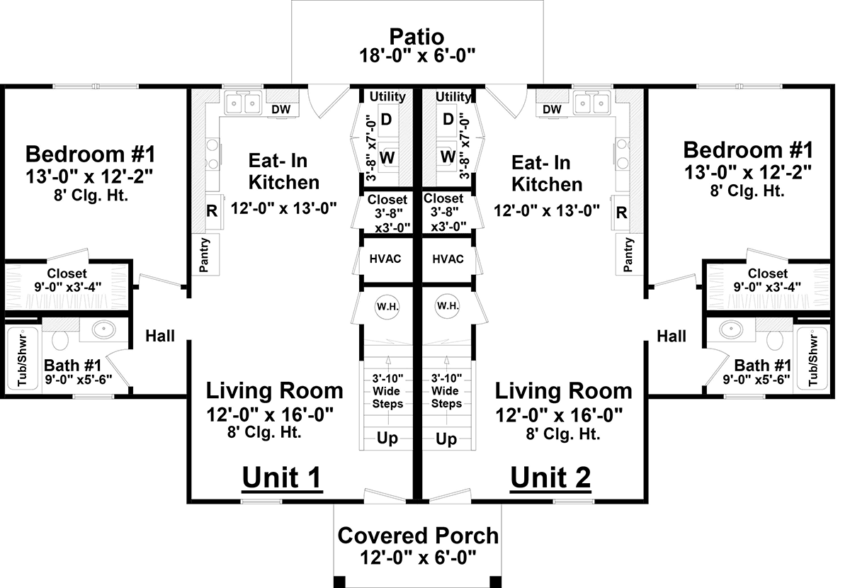 Multi-Family Plan 60122 Level One