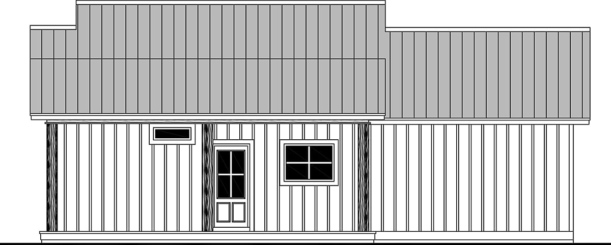House Plan 60139 Rear Elevation