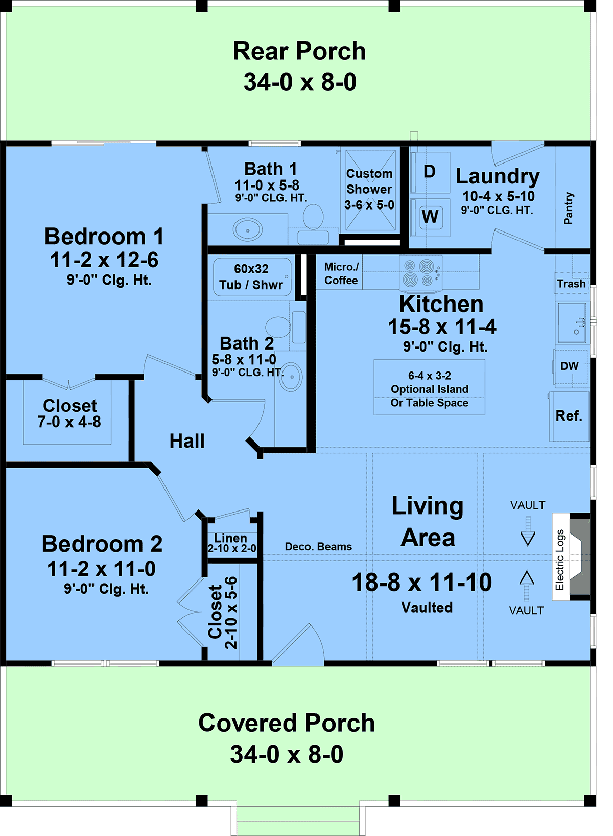 House Plan 60140 Level One