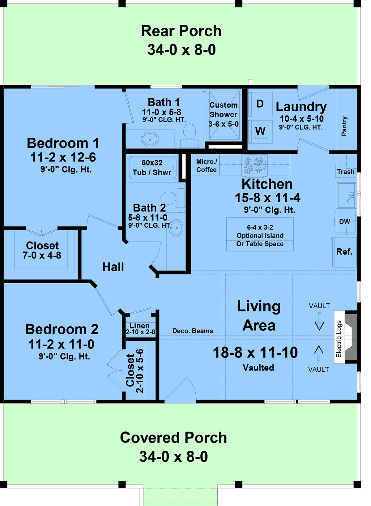 House Plan 60152 Level One
