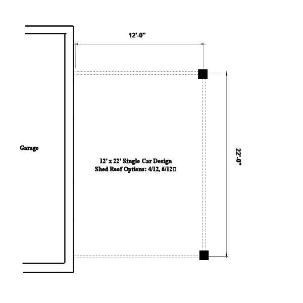 Garage Plan 6023 - 1 Car Garage Alternate Level One