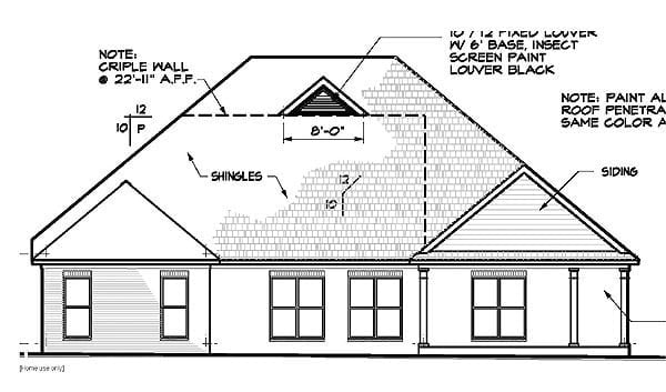 Rear Elevation